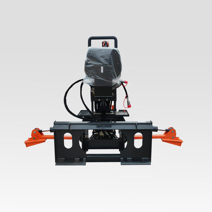 SIBOM Skid Steer Backhoe Digger Attachment, Dual Hydraulic Cylinder Swing, Foldable Stabilizers, Heavy-Duty Teeth, Multiple Bucket Options for Excavation thumbnail