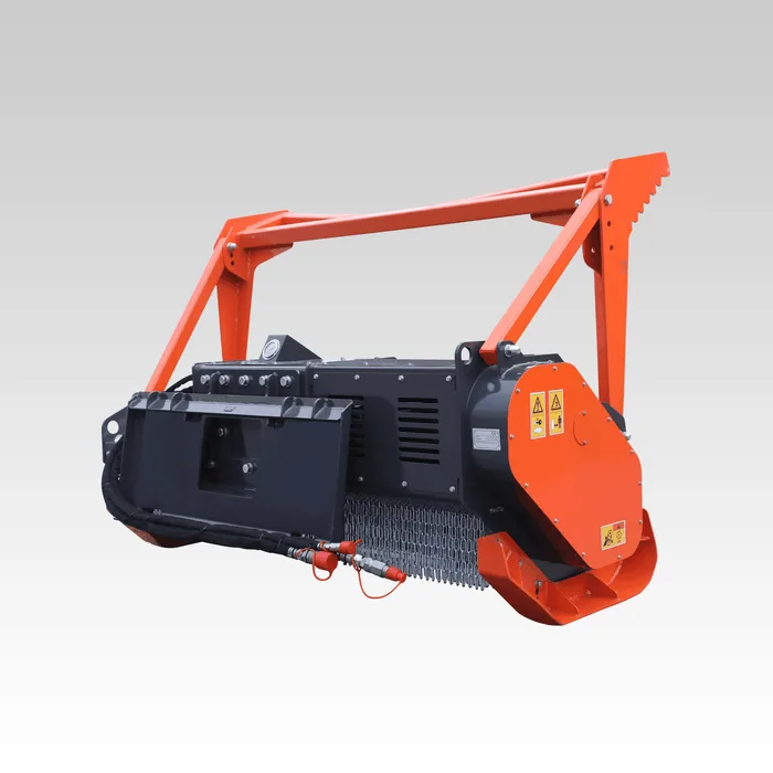 land clearing mulcher for skid steer with oil cooling radiator