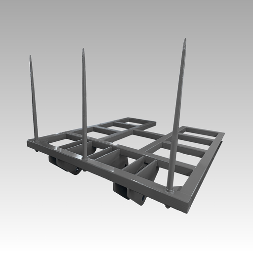 Sibom wheel loader Bale Spear, 3 fork teeth, quick installation, reliable performance — construction equipment attachments