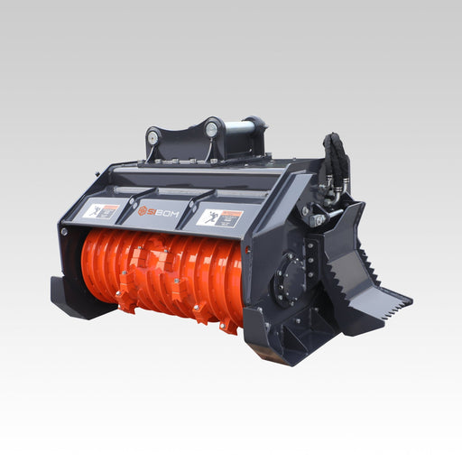 Sibom Mini Forestry Mulcher, Heavy-duty Carbide Teeth, Independent Cooling System/Radiator — wheel loader attachment manufacturer