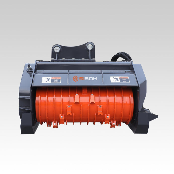 Sibom Mini Forestry Mulcher, Heavy-duty Carbide Teeth, Independent Cooling System/Radiator thumbnail