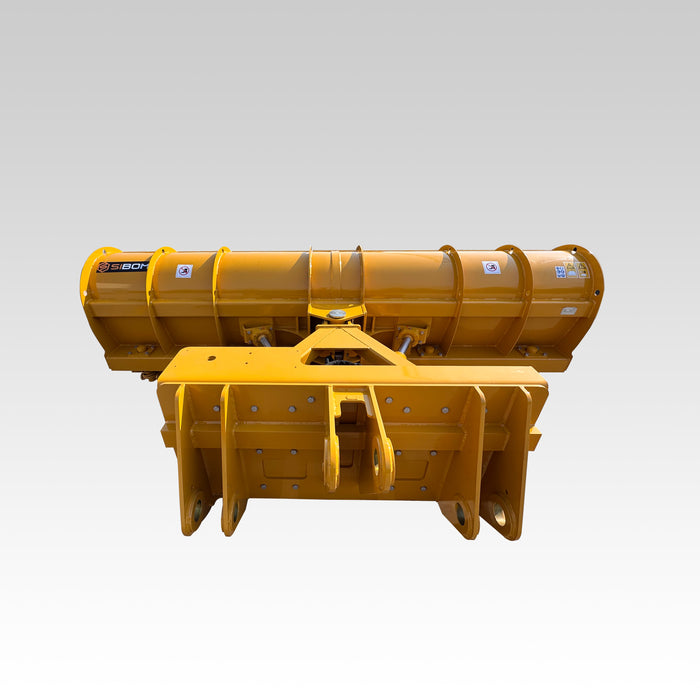 Sibom Wheel Loader Snow Blade Attachment, ±30° Hydraulic Angling, Quick Coupler thumbnail