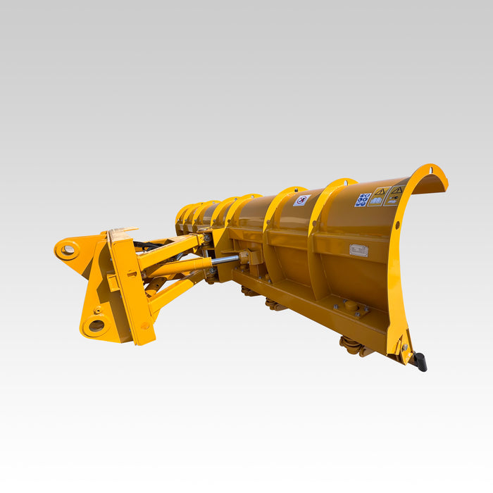 Sibom Wheel Loader Snow Blade Attachment, ±30° Hydraulic Angling, Quick Coupler thumbnail