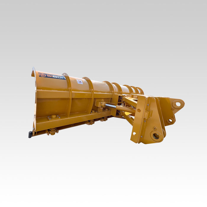 Sibom Wheel Loader Snow Blade Attachment, ±30° Hydraulic Angling, Quick Coupler thumbnail