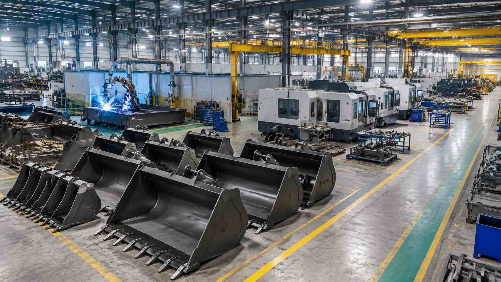 Sibom advanced heavy equipment attachment manufacturing facility